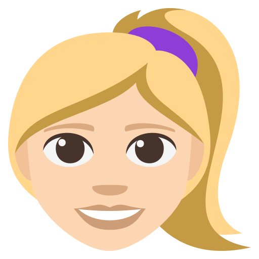 Woman: Light Skin Tone, Blond Hair, the previous design