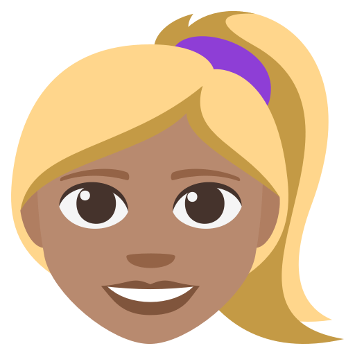 Woman: Medium Skin Tone, Blond Hair, the previous design