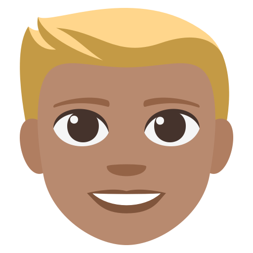 Person: Medium Skin Tone, Blond Hair, the previous design