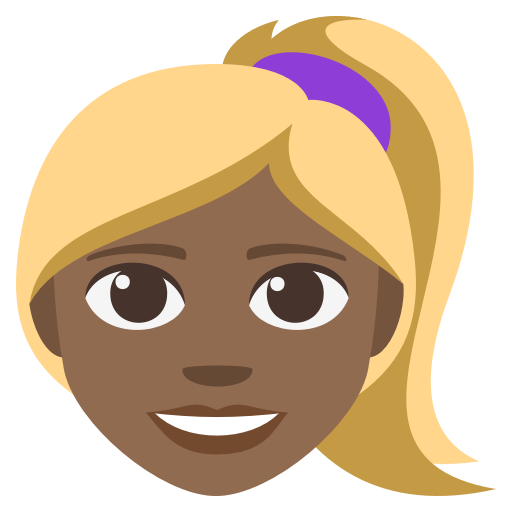 Woman: Medium-Dark Skin Tone, Blond Hair, the previous design