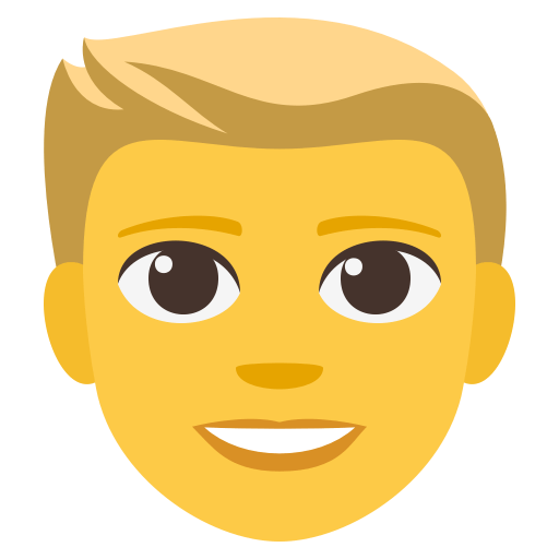 Man: Blond Hair, the previous design
