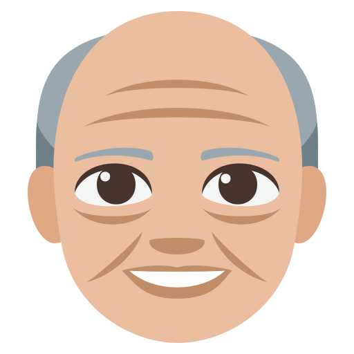 Old Man: Medium-Light Skin Tone, the previous design