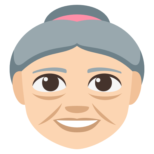 Old Woman: Light Skin Tone, the previous design