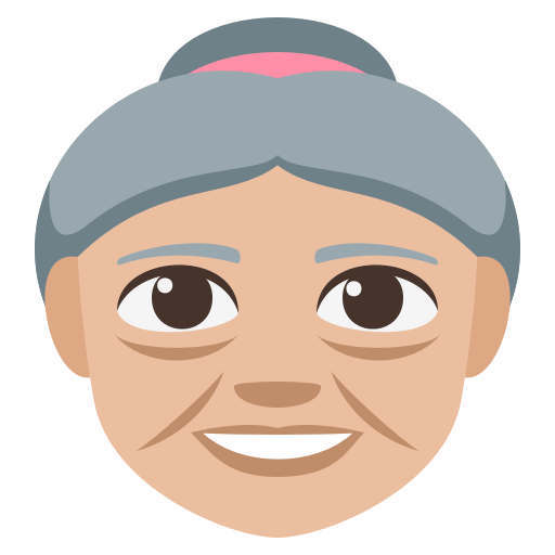 Old Woman: Medium-Light Skin Tone, the previous design