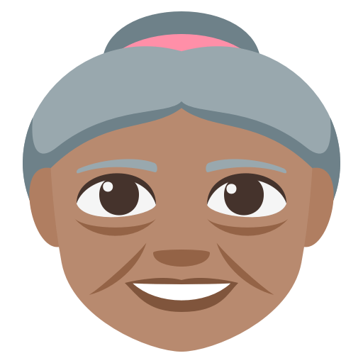 Old Woman: Medium Skin Tone, the previous design