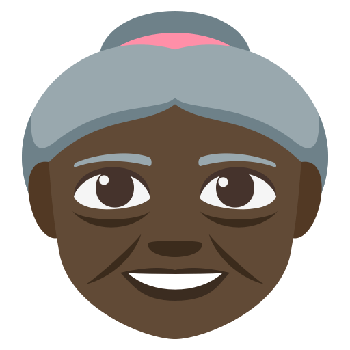 Old Woman: Dark Skin Tone, the previous design