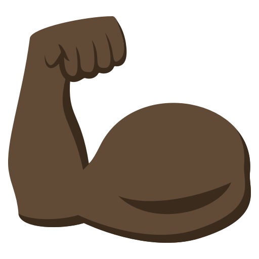 Flexed Biceps: Dark Skin Tone, the design in this release