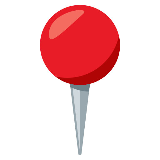 Round Pushpin as drawn by JoyPixels in 3.1