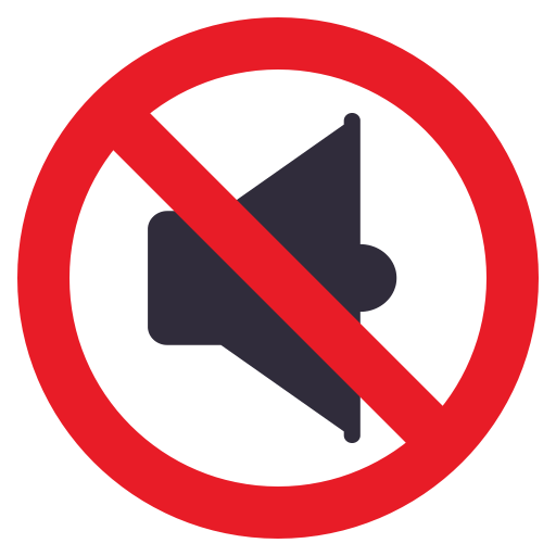 Muted Speaker as drawn by JoyPixels in 3.1