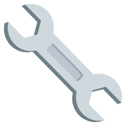 Wrench as drawn by JoyPixels in 3.1