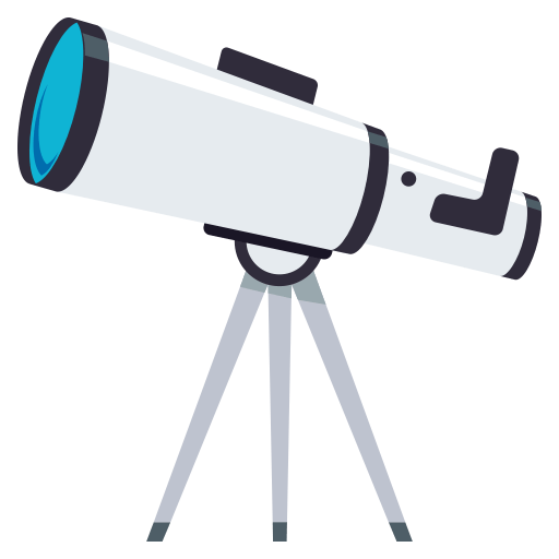 Telescope as drawn by JoyPixels in 3.1