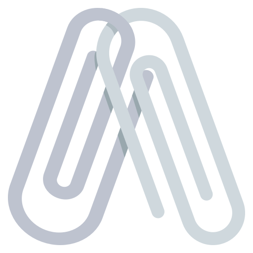 Linked Paperclips as drawn by JoyPixels in 3.1