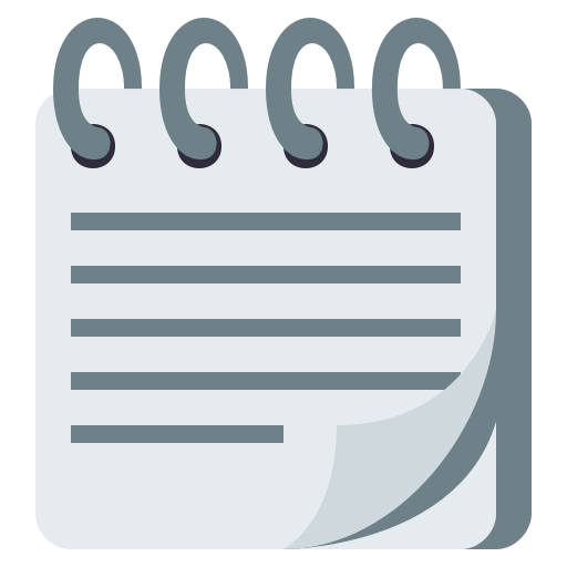 Spiral Notepad as drawn by JoyPixels in 3.1