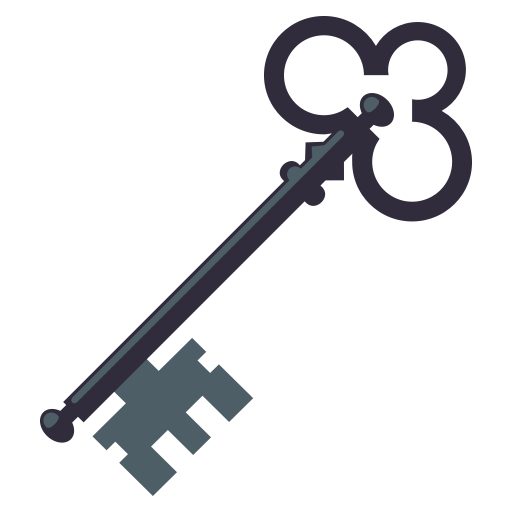 Old Key as drawn by JoyPixels in 3.1