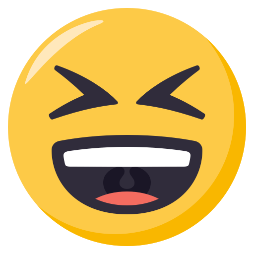 Grinning Squinting Face, the previous design