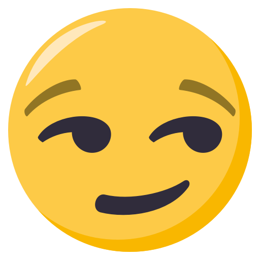 Smirking Face, the previous design