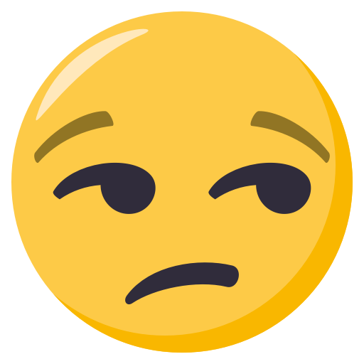 Unamused Face, the previous design