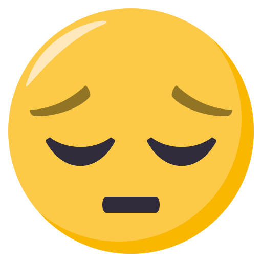 Pensive Face, the previous design