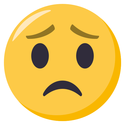 Worried Face, the previous design
