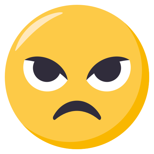 Angry Face, the previous design