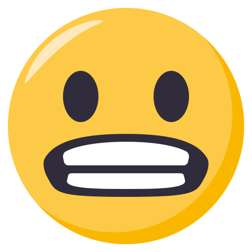 Grimacing Face, the previous design