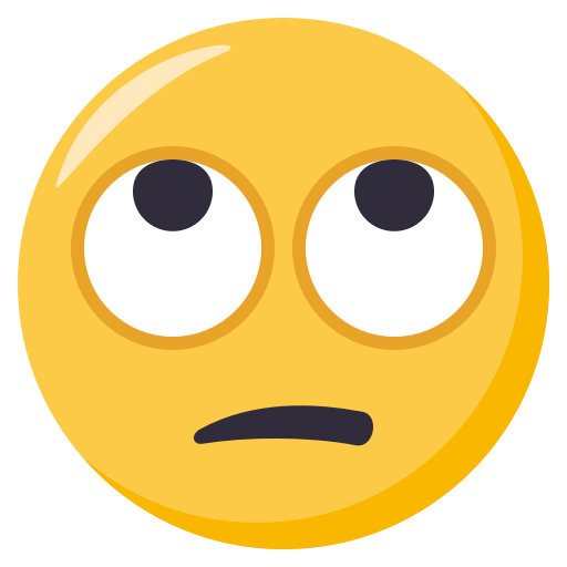 Face with Rolling Eyes as drawn by JoyPixels in 3.1