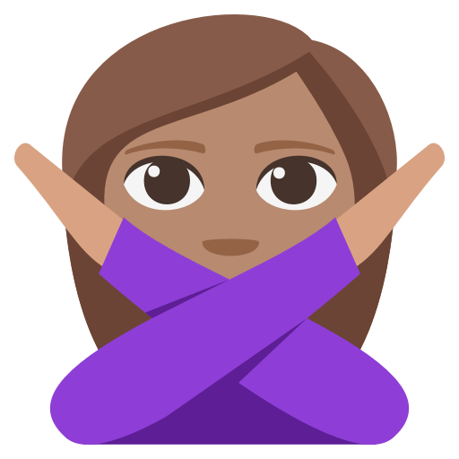 Person Gesturing NO: Medium Skin Tone, the previous design