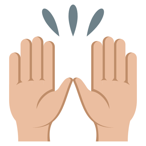 Raising Hands: Medium-Light Skin Tone, the design in this release