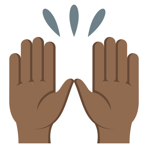 Raising Hands: Medium-Dark Skin Tone, the design in this release
