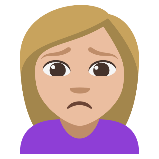 Person Frowning: Medium-Light Skin Tone, the previous design