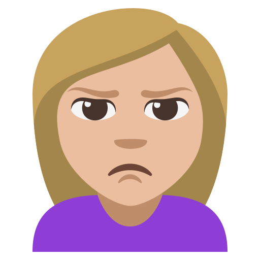 Person Pouting: Medium-Light Skin Tone, the previous design