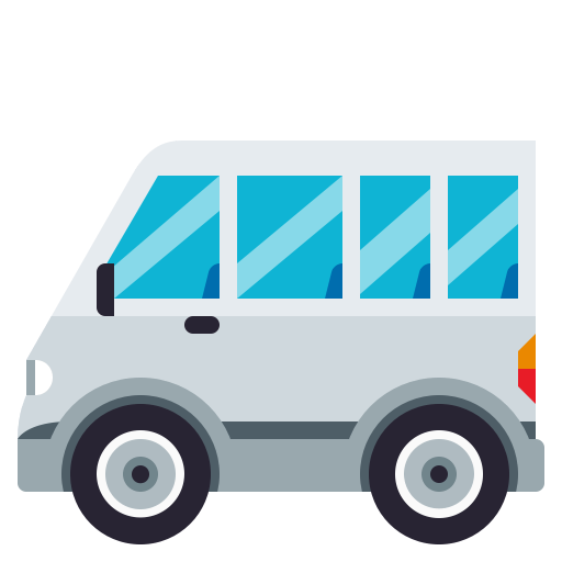 Minibus as drawn by JoyPixels in 3.1