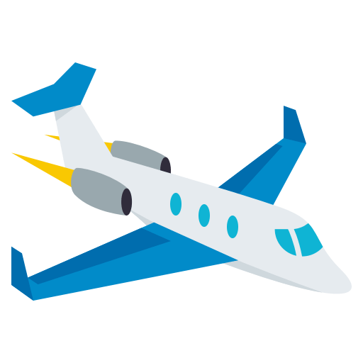 Small Airplane as drawn by JoyPixels in 3.1