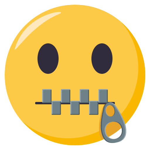 Zipper-Mouth Face, the previous design