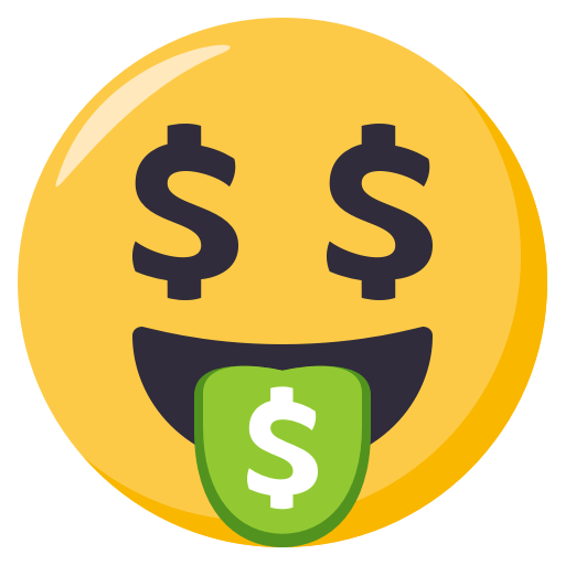 Money-Mouth Face, the previous design