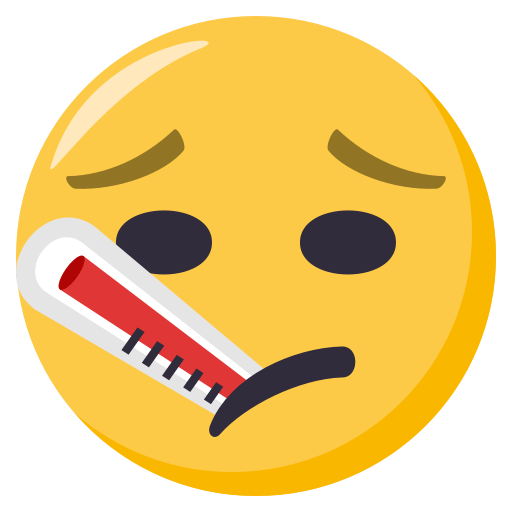 Face with Thermometer, the previous design