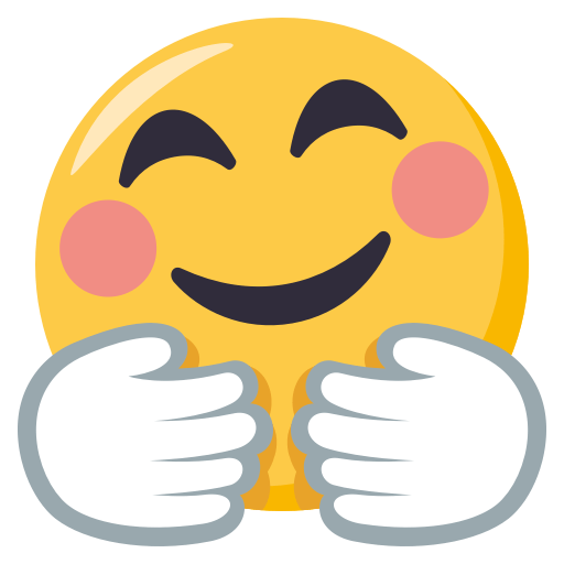 Smiling Face with Open Hands, the previous design