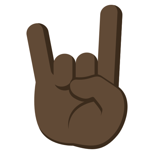 Sign of the Horns: Dark Skin Tone, the previous design