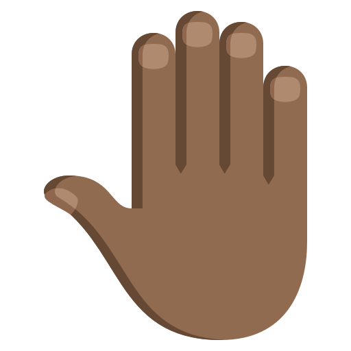 Raised Back of Hand: Medium-Dark Skin Tone, the previous design