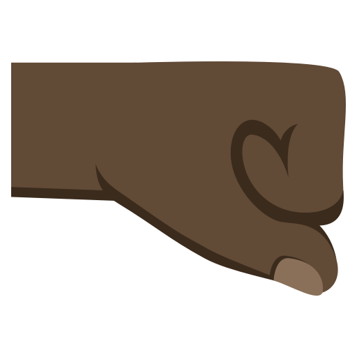 Right-Facing Fist: Dark Skin Tone, the design in this release