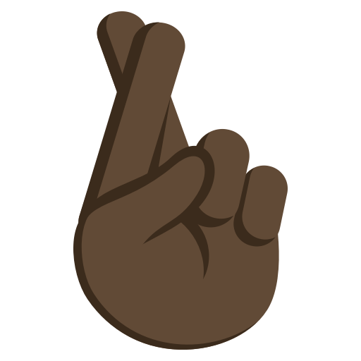Crossed Fingers: Dark Skin Tone, the previous design