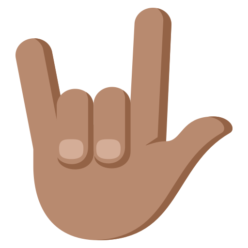 Love-You Gesture: Medium Skin Tone, the previous design