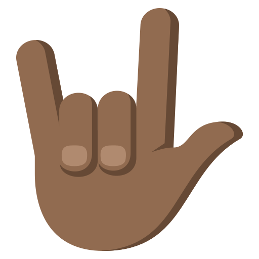 Love-You Gesture: Medium-Dark Skin Tone, the previous design