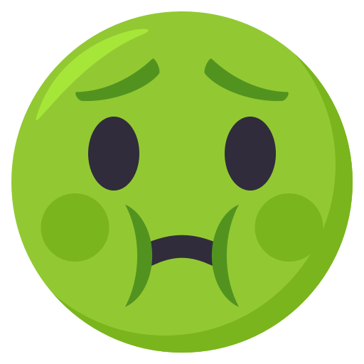 Nauseated Face, the previous design
