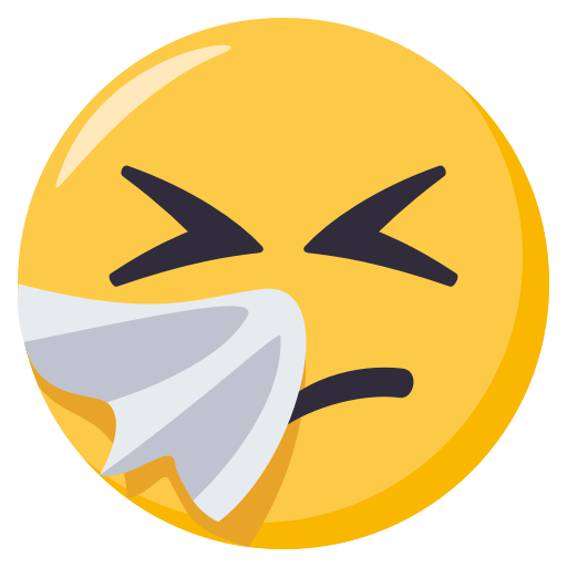 Sneezing Face, the previous design