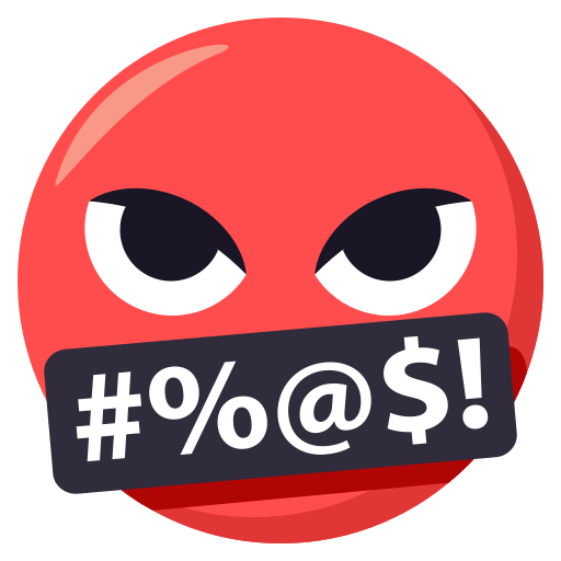 Face with Symbols on Mouth, the previous design