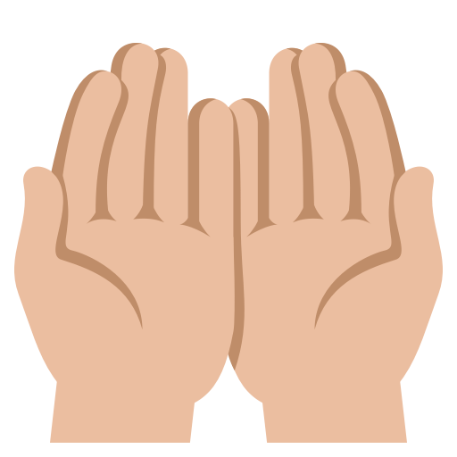 Palms up Together: Medium-Light Skin Tone, the design in this release