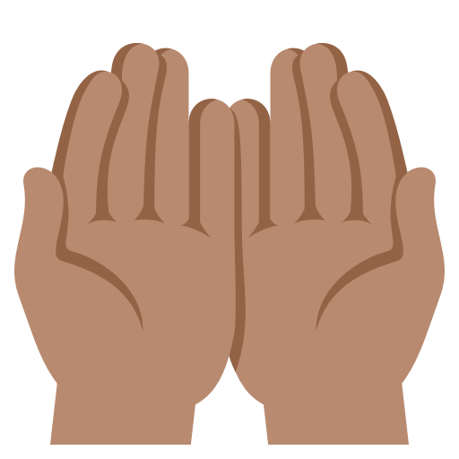 Palms up Together: Medium Skin Tone, the design in this release