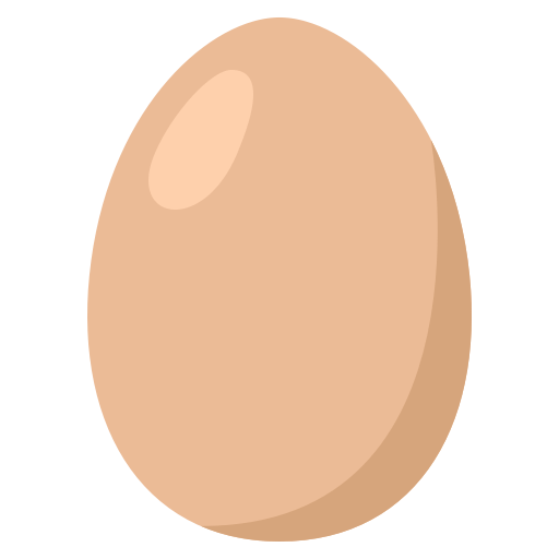 Egg as drawn by JoyPixels in 3.1