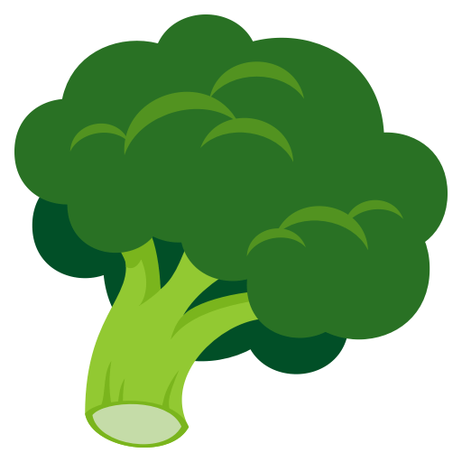 Broccoli as drawn by JoyPixels in 3.1
